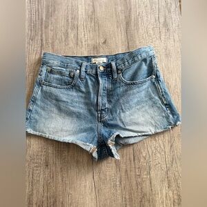 Madewell Light Blue Denim Cutoff Shorts